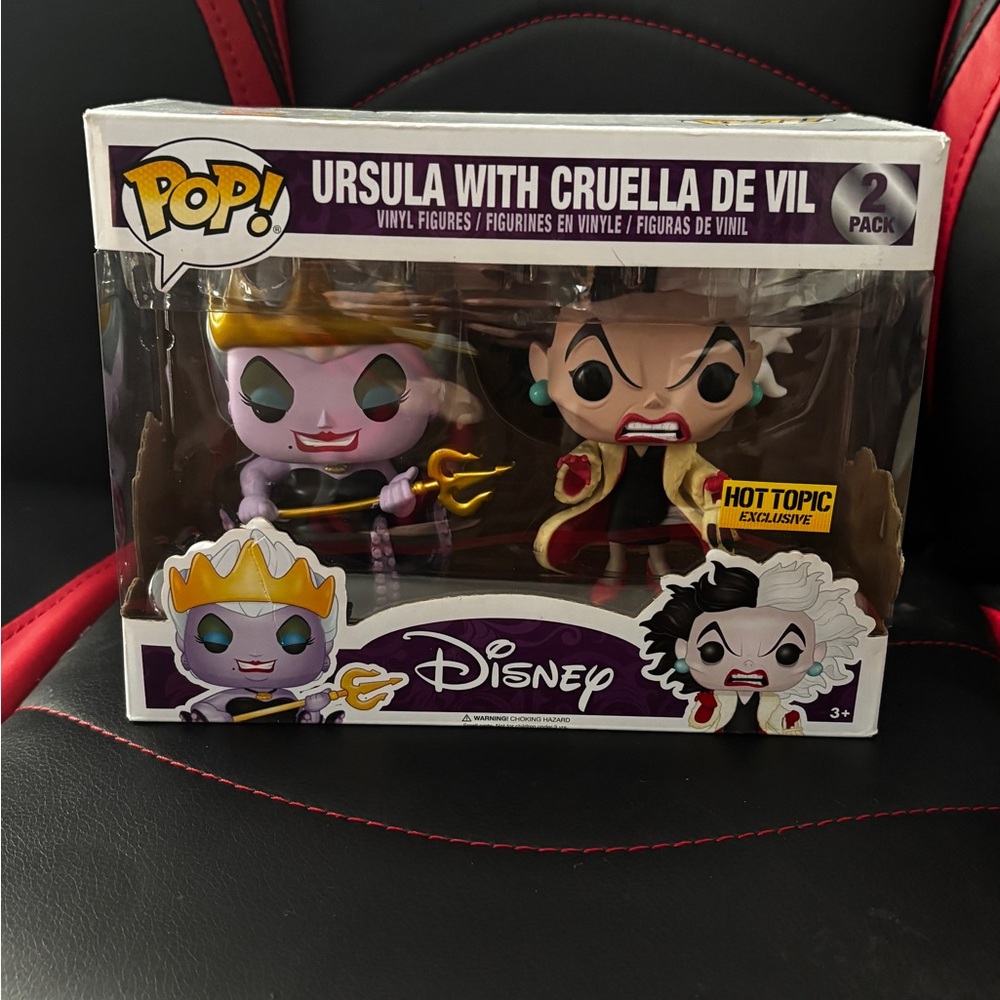 Disney Villains Ursula and Cruella De Vil Figures